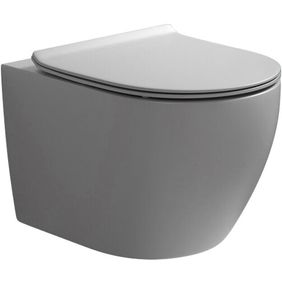 Сив мат висяща тоалетна чиния Gray